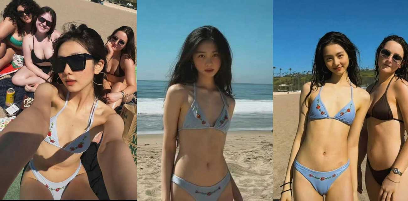 黄磊女儿黄多多海边比基尼照引热议 与老外在海边亲密互动 疑似私密视频被网友扒出！