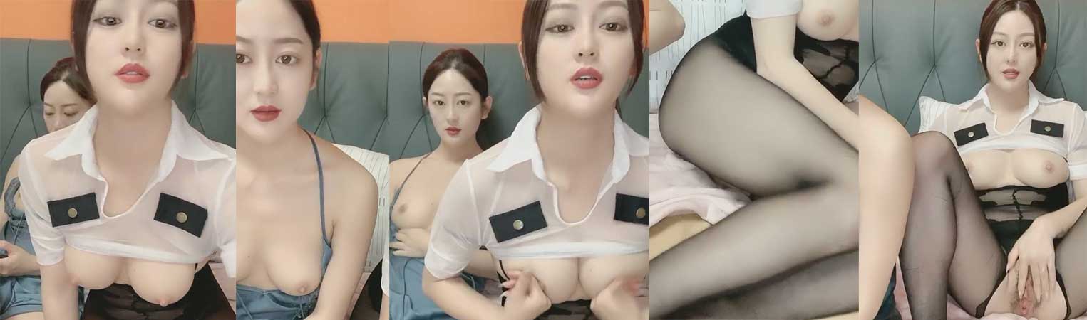 抖音双胞胎姐妹 为名牌包下海兼职开直播 姐妹花黑丝自摸诱惑