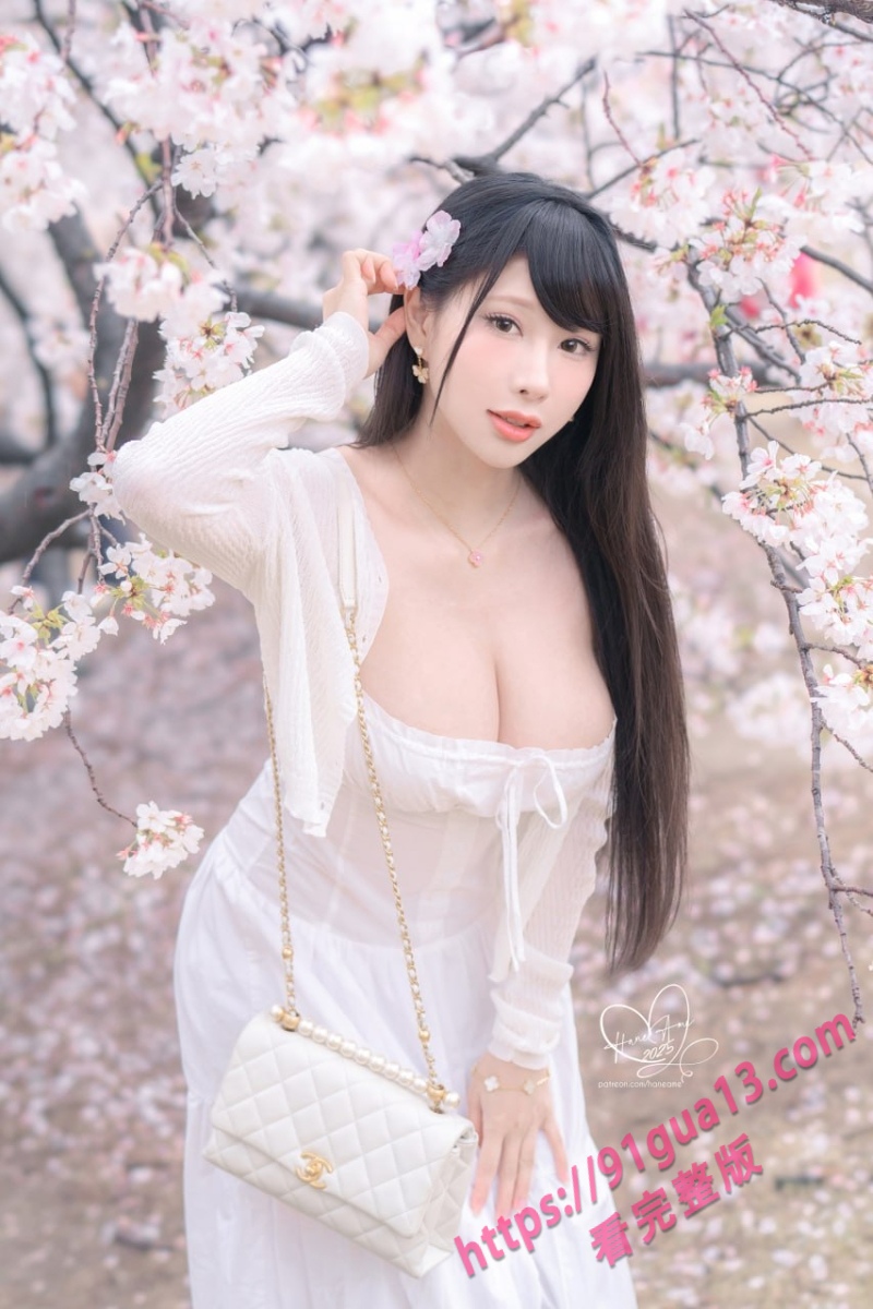 微密圈模特雨波_HaneAme专辑！雨樱下的约定 丰满御姐胸怀深不见底～ 配图14