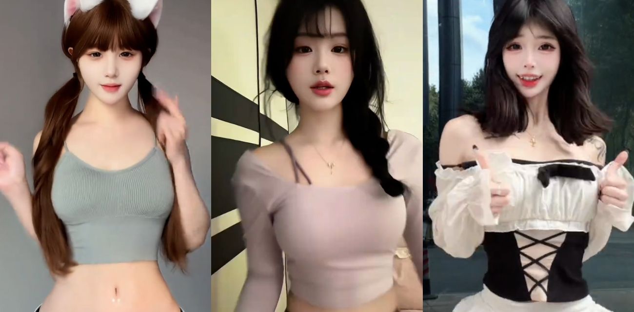 抖音网红骚舞合集 妮老师蛋挞酱Spritee91等10大女神托胸狂摇手势舞 巨乳晃到眼晕！