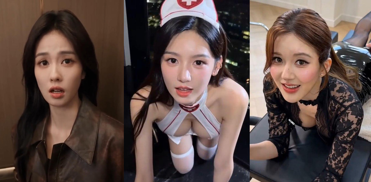 AI换脸女明星怼脸勾引视频流出1