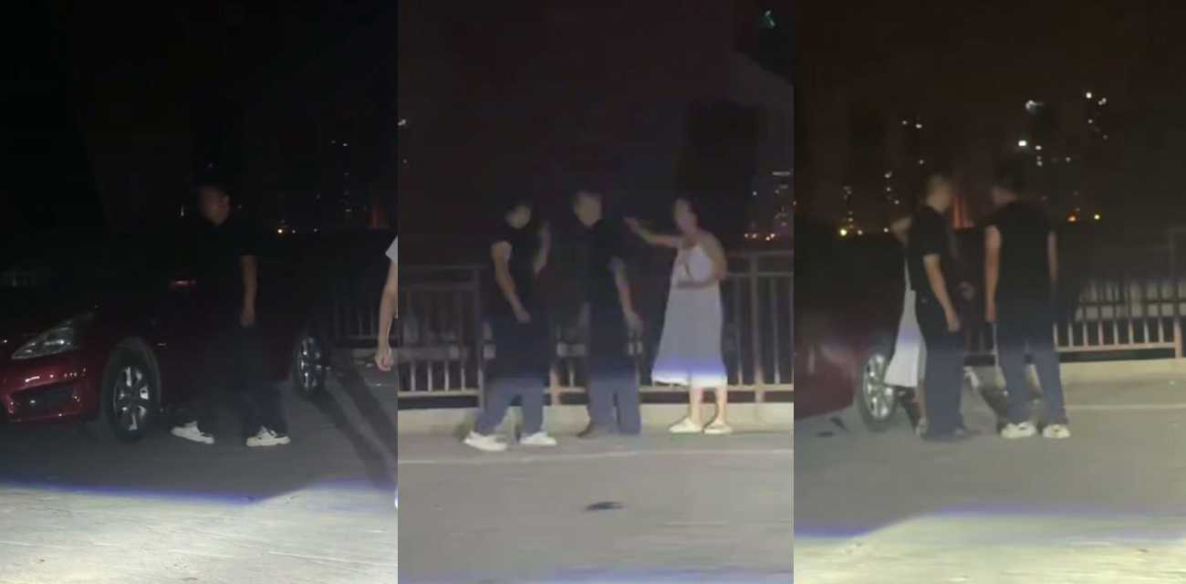 武汉二七长江大桥深夜大瓜 妻子私会男模被丈夫当场抓包 现场堵死崩溃嘶吼全城围观!
