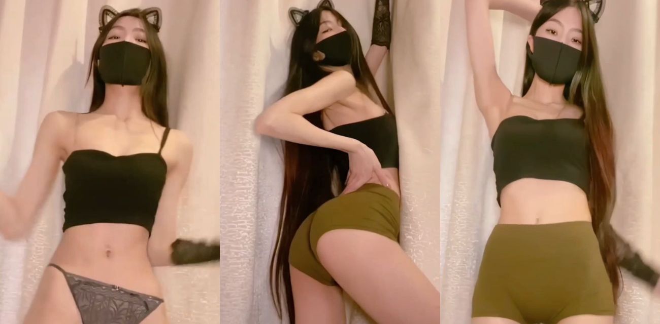 抖音高颜女神 八月未央 棕绿短裤裸舞诱惑 沉浸式感受淫体魅力 裸舞天花板极致诱惑！