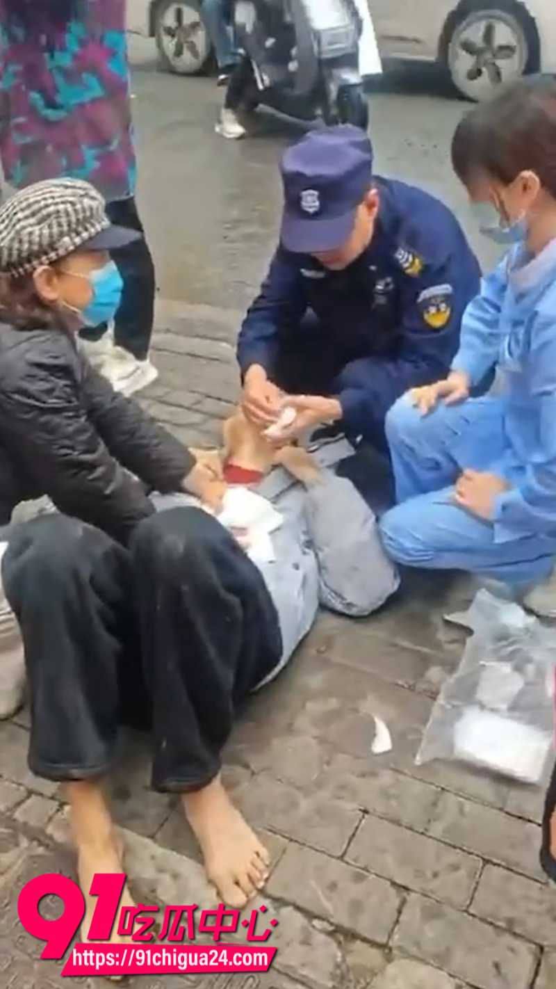 武汉青松路发生持刀伤人恶性事件1