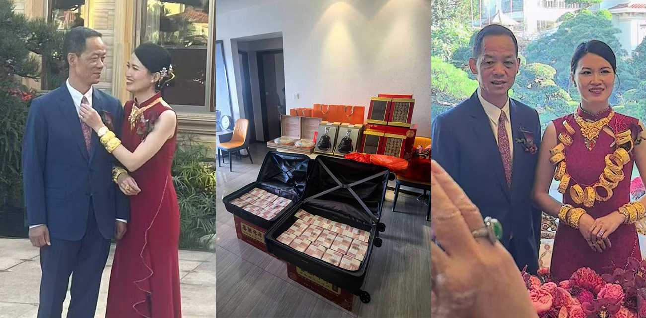 华喜公司董事长 黎启坤 娶38岁女护士 张小瑜 史上最贵金逼 680万彩礼嫁入豪门