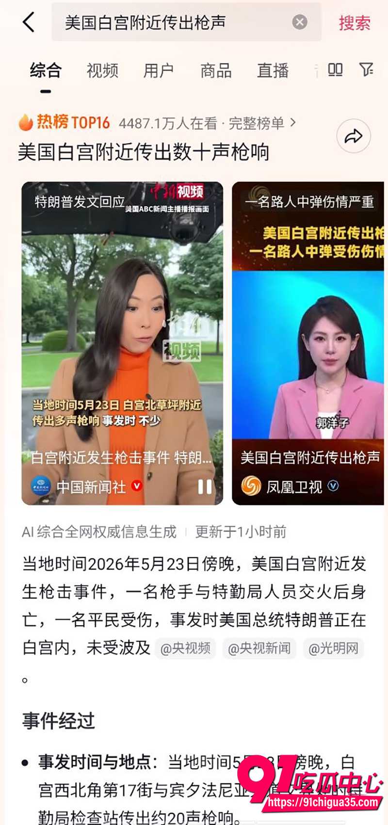 美国白宫枪击事件 6