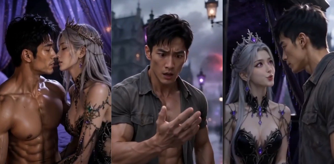 AI成人短剧魔界赘婿1到4集 魔界至尊重生成落魄赘婿 新婚夜遭冷艳魔后羞辱 觉醒后复仇逆袭打脸全家族