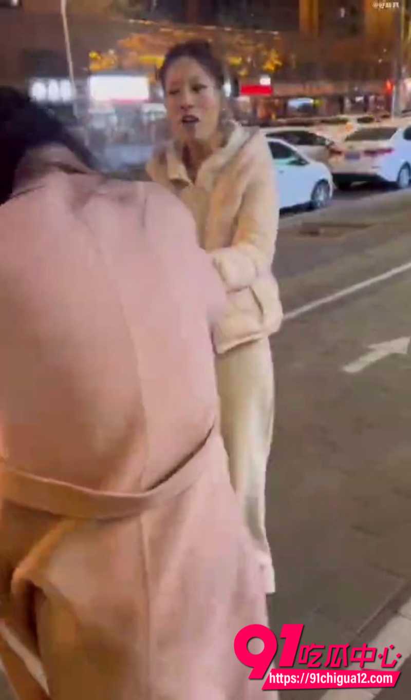 原配街头怒抓小三4