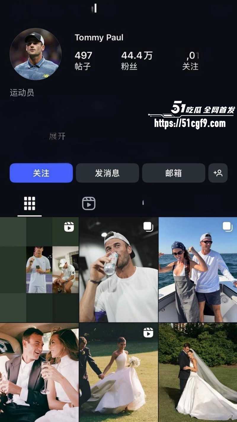 美国网球运动员汤米保罗迎娶佩吉洛伦泽01