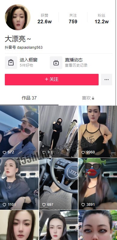 抖音 大漂亮/E姐/天津球球/璐宝 早期黄播资源 现转绿播风生水起