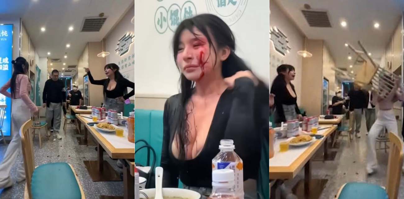 上海餐厅打架视频两位巨乳小仙女大打出手5 上海餐厅打架视频两位巨乳小仙女大打出手5