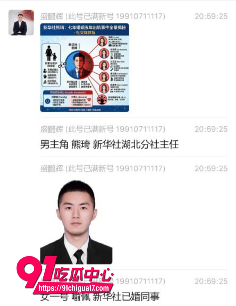 新华社湖北分社融合报道部主任熊琦抛家弃子婚内出轨多人被原配全网曝光49