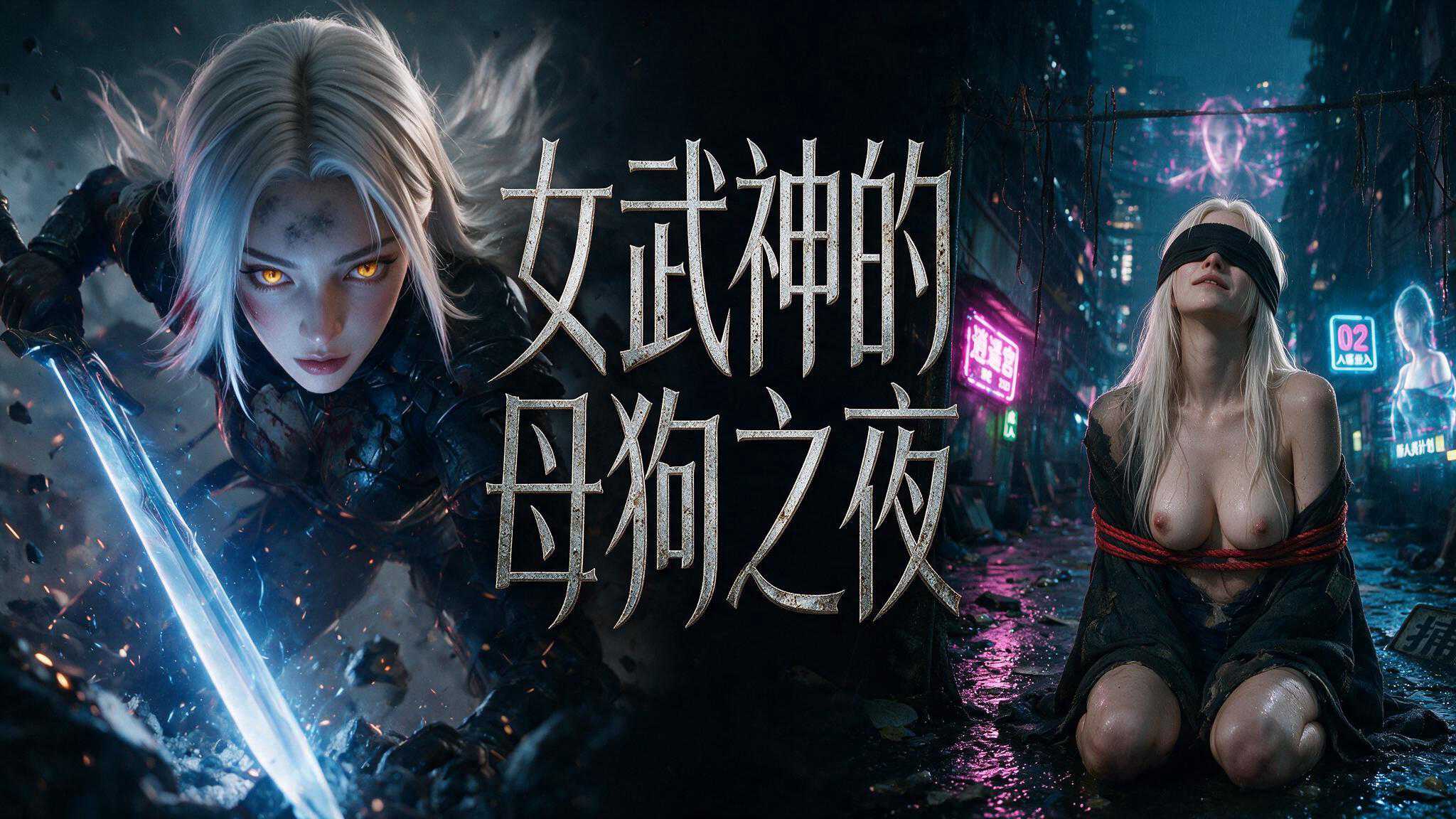 91原创AI短剧凛冬女帝第2集 银发女帝主动献身夜色 把自己彻底交给欲望与羞辱