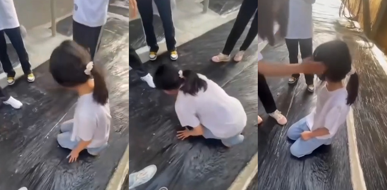山东平邑县第七小学校园霸凌事件 女孩遭多名女生围殴下跪 视频发酵后引发网友众怒